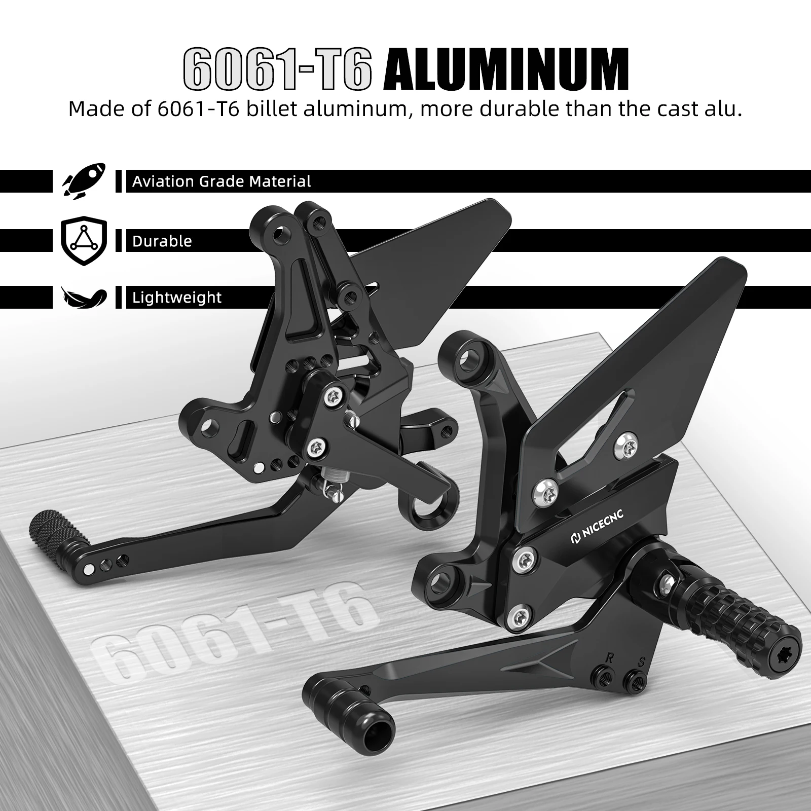 

Motorcycle Foot Control Shifter Footpegs Rearsets Rearset for KTM 1290 Super Duke R 2020–2024 1390 Super Duke R 2024–2025