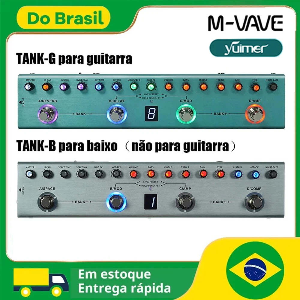M-VAVE TANK-G エレキギター　マルチエフェクター　充電式　美品 Amazon.com: M-VAVE TANK-G Multi-effects Guitar Pedal, 36 Presets