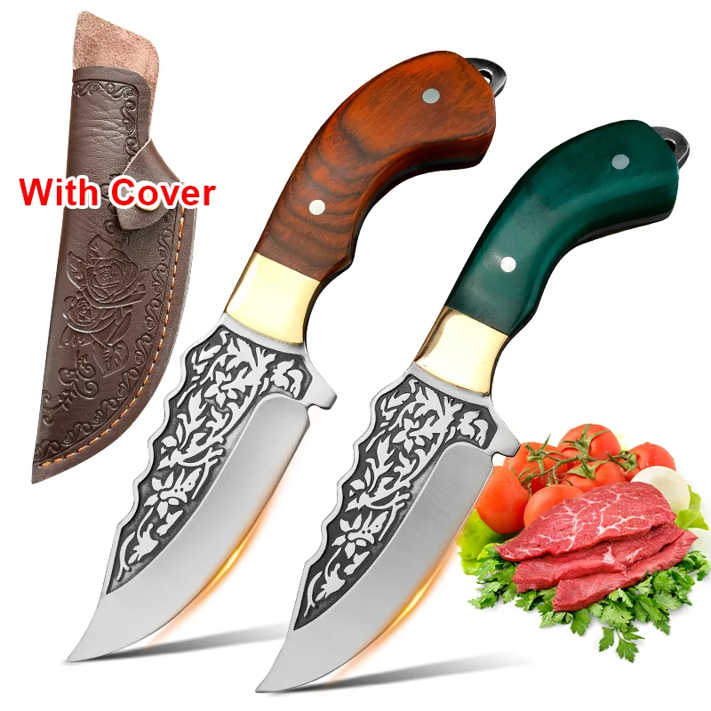 Stainless Steel Boning Knives Handmade Forged Knife Fruit Slicing Knife Meat Cleaver Chef Butcher Knife Fish Cooking Tools