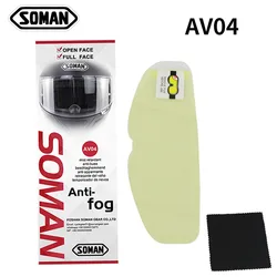 SOMAN Universal Visor Film Anti Fog Motorcycle Helmet for AGV SHOEI HJC X14 K5 K3SV K1 Moto Helmet Accessories Antifog Lens Film