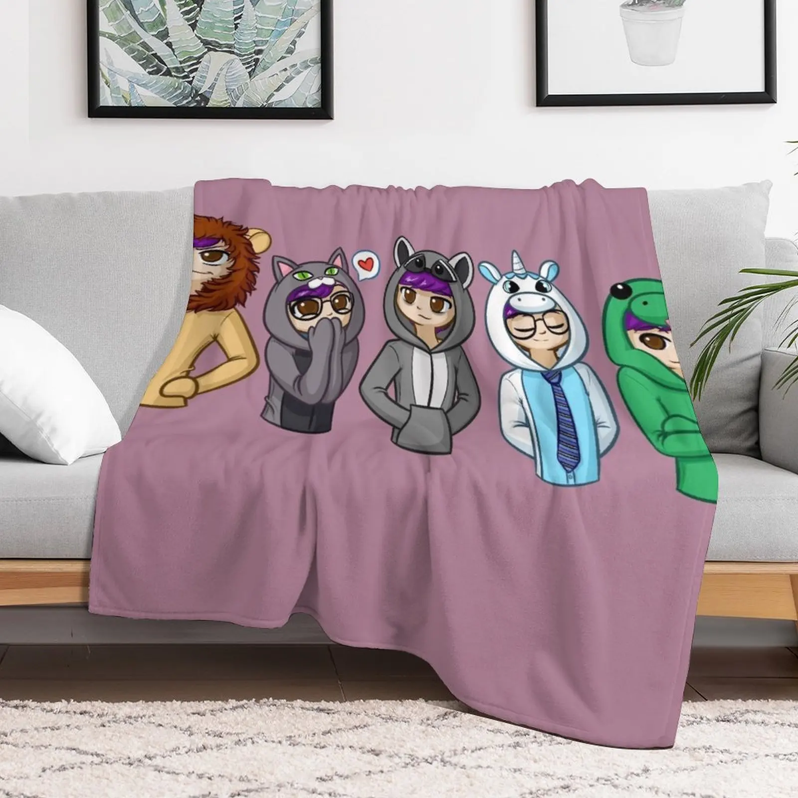 Sanders Sides Onesies - Core 4 + Deceit Throw Blanket Kid'S Warm Decorative Throw Blankets