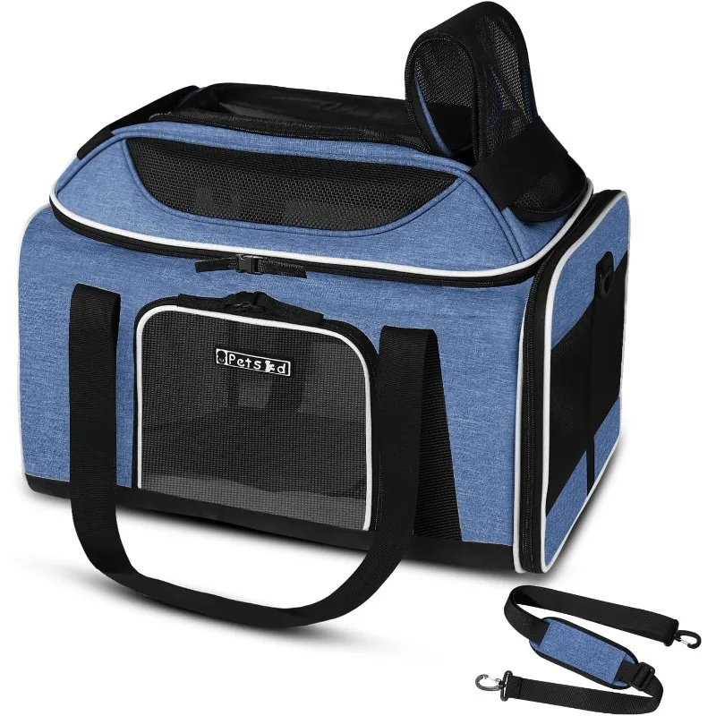 

Top-Expandable 17x11x9.5 Inches Alaska Airline Approved, Soft-Sided Carrier for Small Cats and Dogs