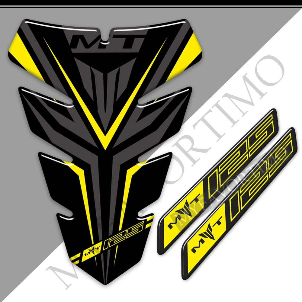 Tank Pad Protector For Yamaha MT-125 MT125 MT - 125 Decal Stickers Emblem Badge Logo Side Fairing Symbol Protection Motorcycle