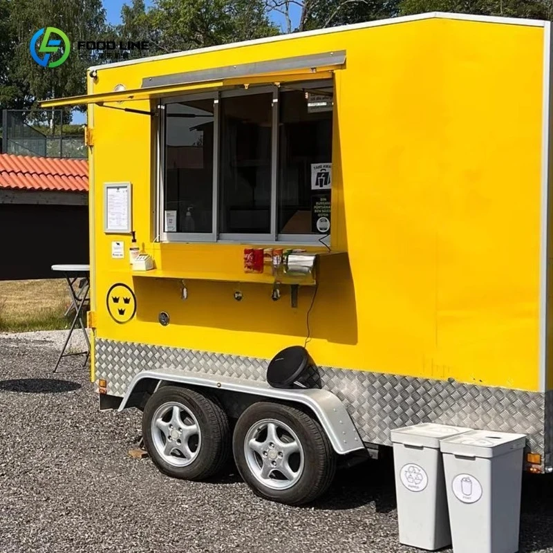 

Bakery Food Trailers Fast Food Truck Trailers for Sale in Various Countries Low Prices Customizable