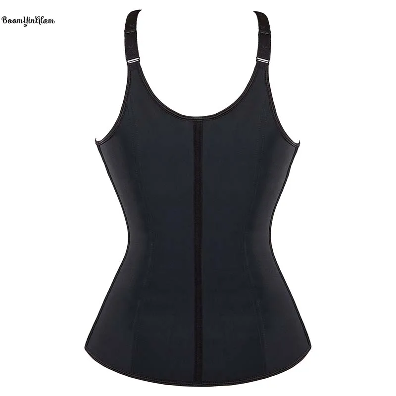 

Removable Strap Latex Vest Tank Top 9 Robs Waist Trainer Firmly Tummy Control 3 Hook And Eye Slimming Underbust Corset