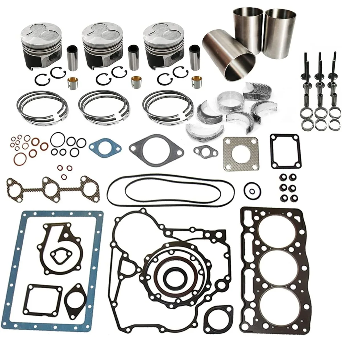 

1SET D1105 Overhaul Rebuild Kit For Kubota D1105 Engine ZD28 ZD1211 ZD1211L ZD1211RL ZD1211R Zero Turn Mower