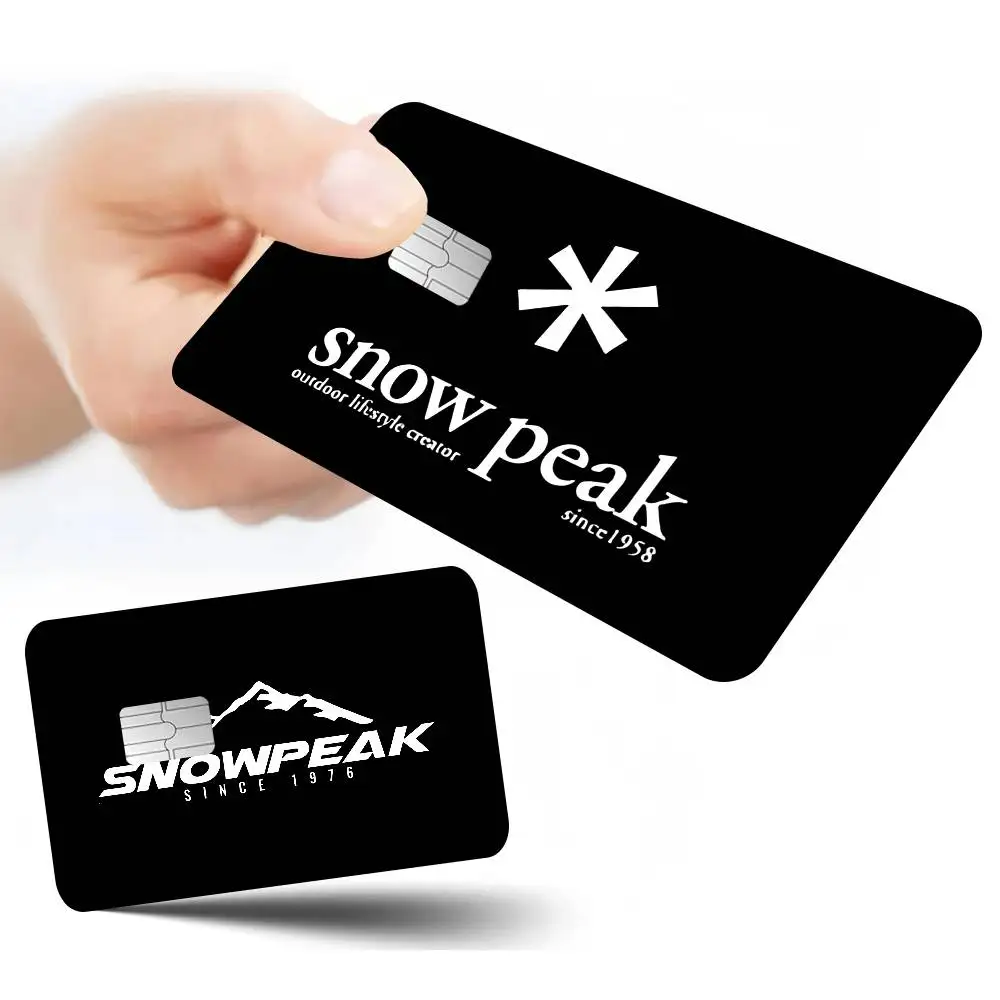 Decoratie S-Snow Cool Super P-Peak Matte Film Cover Skin Sticker voor creditcard Bank Debit Bus Card