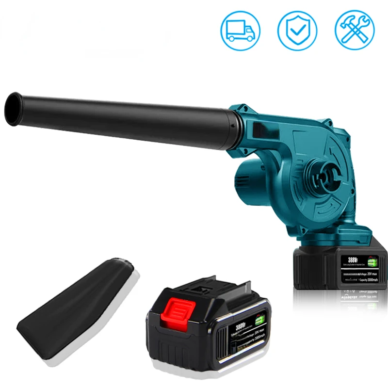 2 In 1 Cordless Electric Air Blower Vacuum Cleannig Blower Leaf Computer Dust Collector Power Tool For Makita 18V Li-ion Battery