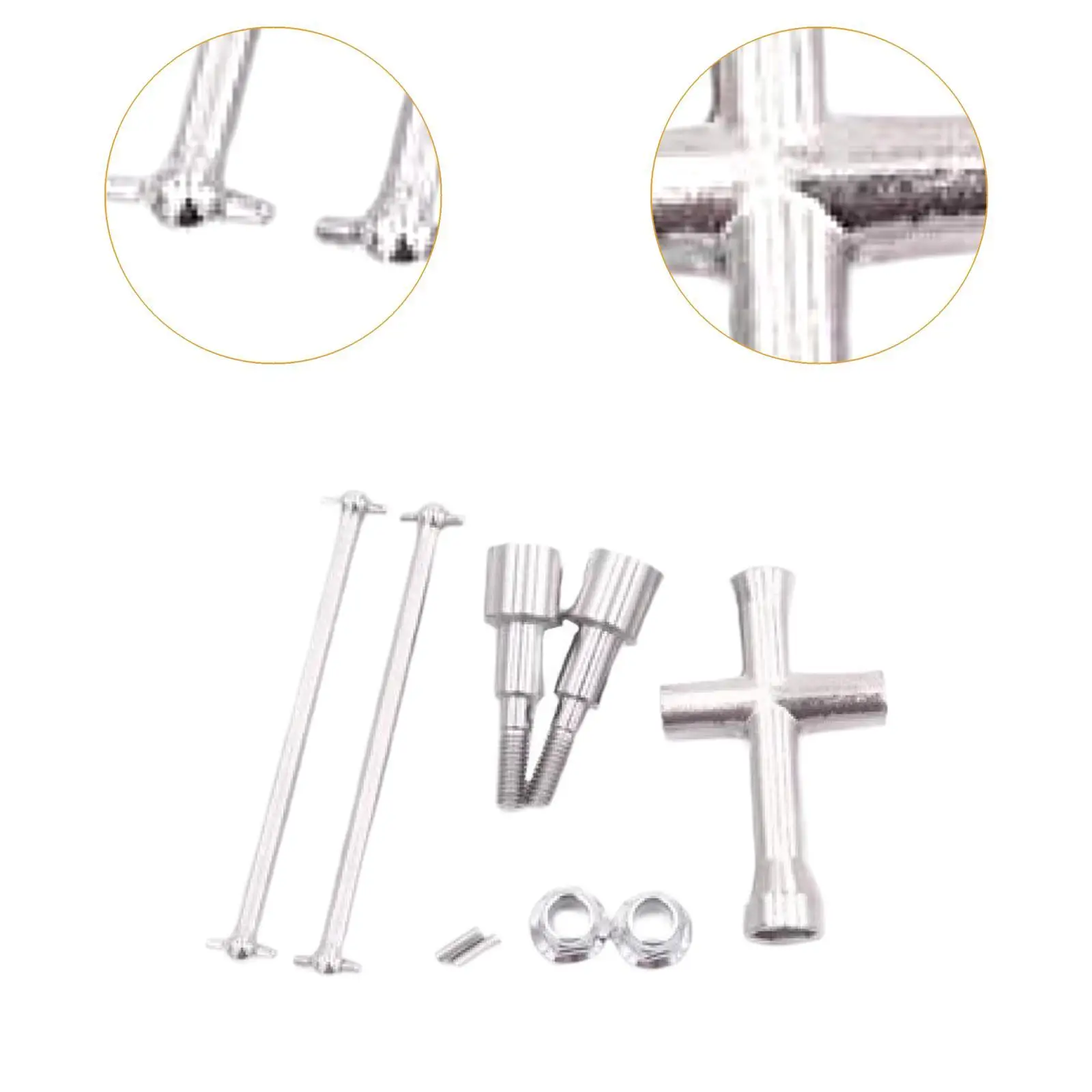 Metall RC Auto Hinterradantriebswelle für DIY Modifiziertes Zubehör 1:16 Truck und Crawler Modellbau-Teile