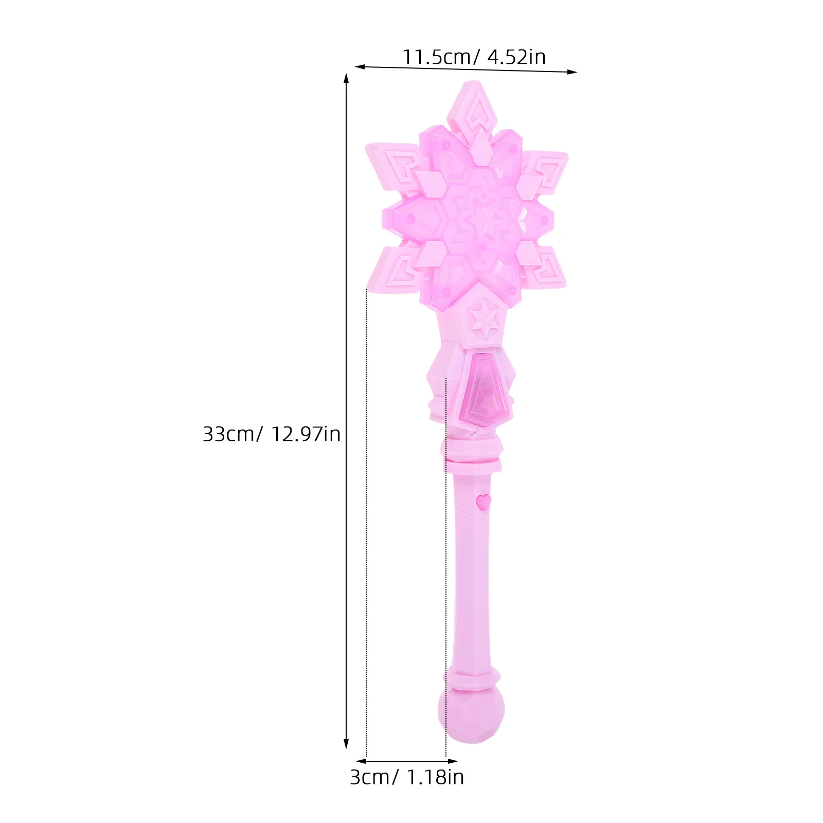 여자아이들을 위한 눈꽃 공주 LED 라이트업 지팡이 파티 용품 코스튬 및 역할 놀이 필요 없는 공주 파티
