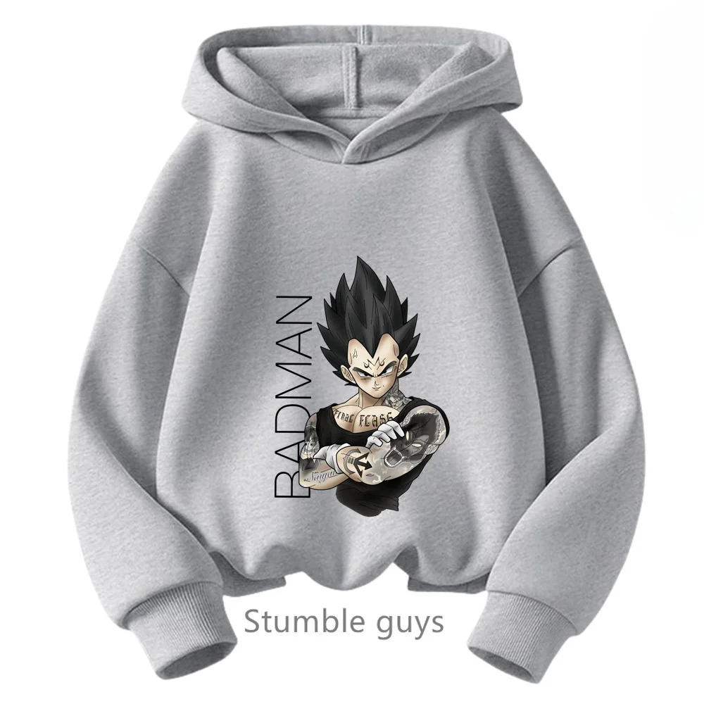 

Толстовка с капюшоном Dragon Ball Z, детская одежда, Детский свитшот на весну и осень, толстовка с длинным рукавом и капюшоном с мультяшным принтом