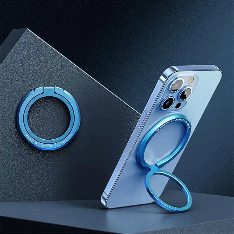 For Magsafe Magnetic Finger Clasp 1Pcs Ultra Light And Ultra Thin Strong Suction Rotating 360° Wall Stickers Everywhere Folding