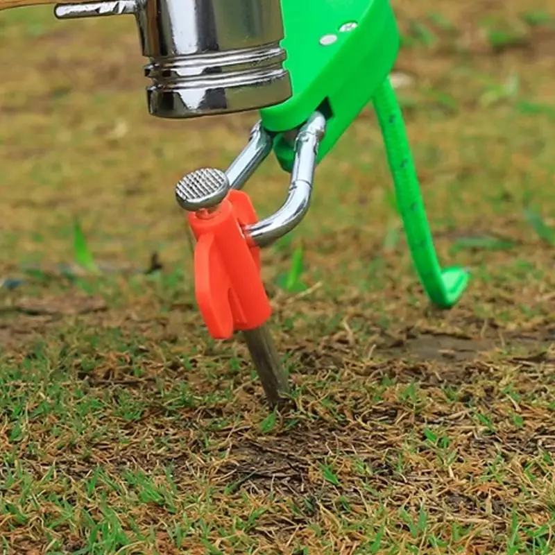 

Tent Stakes Heavy Duty Ground Stakes With Peg Remover Storage Case 20x Steel Outdoor Reinforced Metal Lengthened Thickened Nails