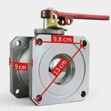 2-2.5-3 inch tank truck ball valve aluminum alloy straight-through ball valve two-way method flange sprinkler truck valve