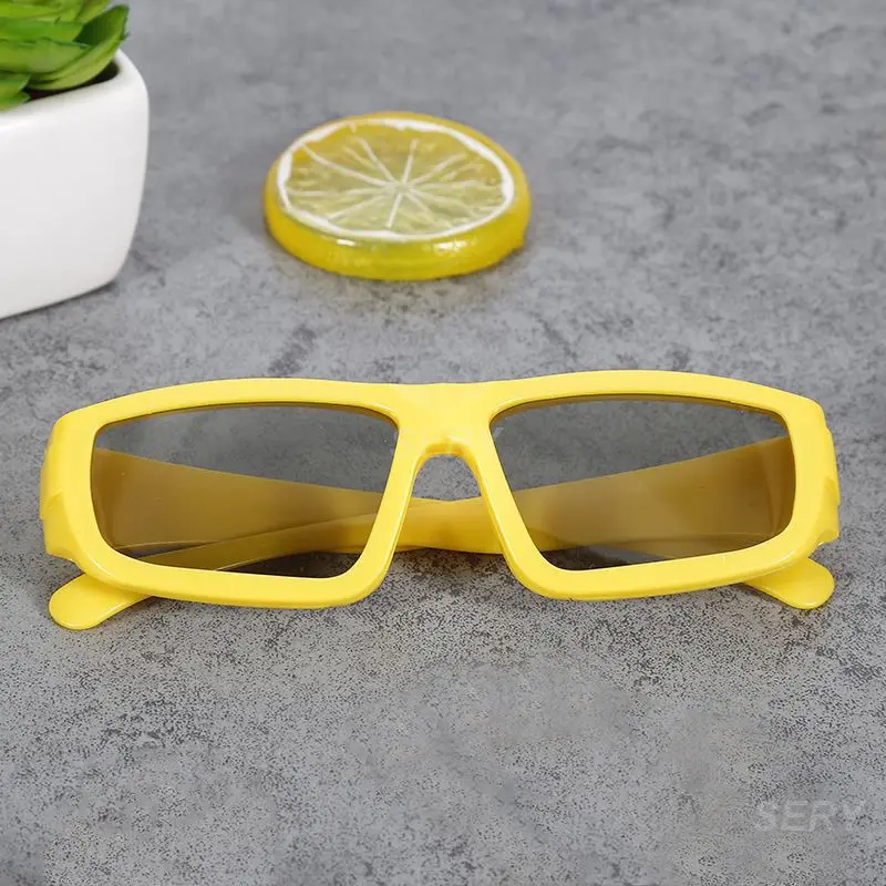 الأطفال نظارات ثلاثية الأبعاد الاطفال السلبي التعميم الاستقطاب ضوء ل Real-D سوني المضادة للأشعة فوق البنفسجية إطار من البلاستيك بسيط نظارات ثلاثية الأبعاد لفيلم التلفزيون #6