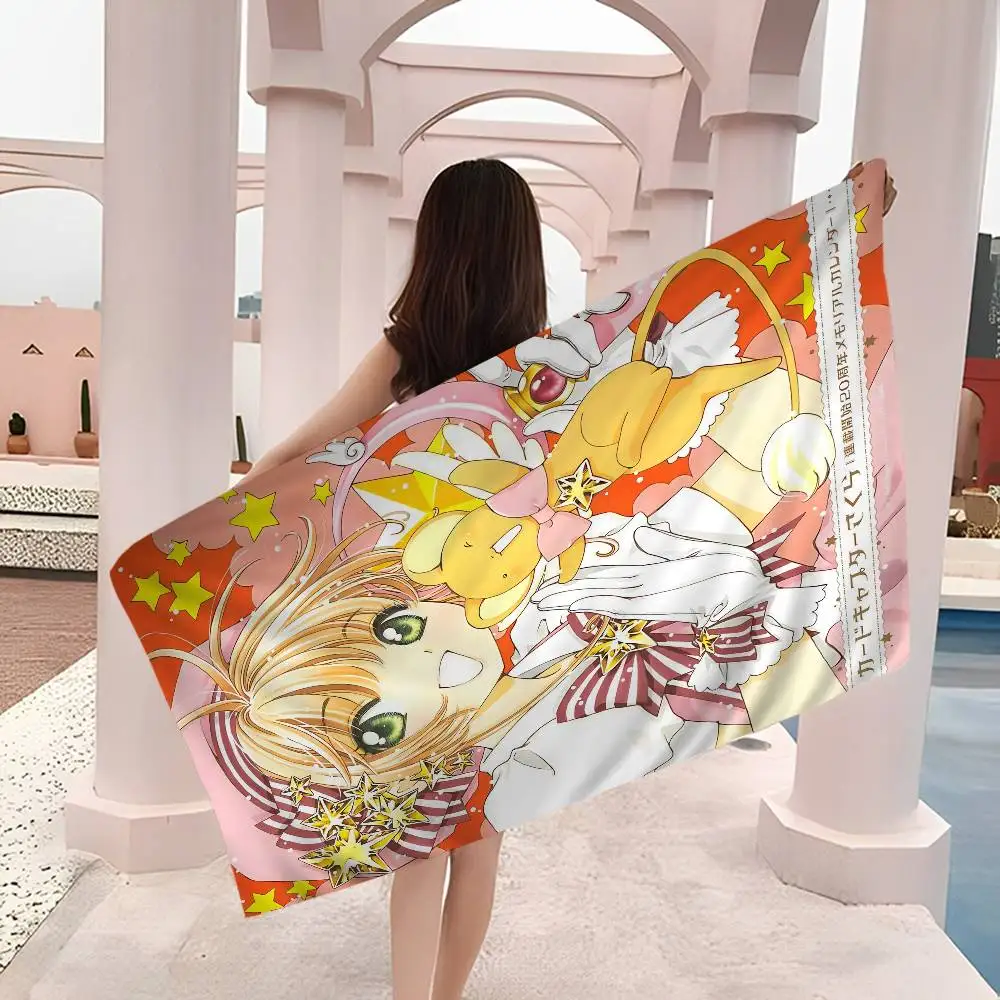 Cardcaptor Sakura Art Gift Crafts Home Decor Big Microfiber Beach Towels Sand Beach Towels Pool Towel for Travel Swim Pool Yoga