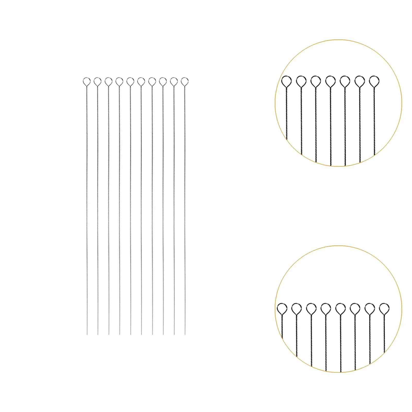 10x Beading Pin for Glass Seed Beads Bracelet Necklace Making Beading Tool