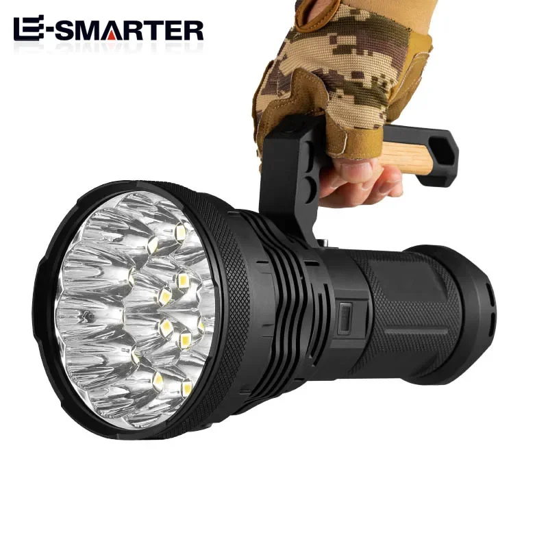 Led Flashlight Usb Charging Household Led Multifunction Plastic Hand Lamp Outdoor Flashlight