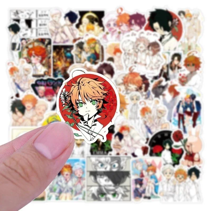 10/50/100pcs Anime Promised Neverland Sticker Cartoon Graffiti Stickers Waterproof Decal Helmet Glass Luggage Sticker