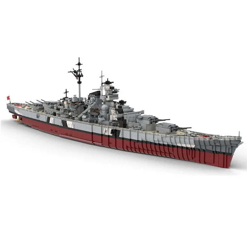 Building Block MOC-29408 Small Particle Battleship Splicing Model  Adult and Children's Education Birthday Christmas Toy DIYGift