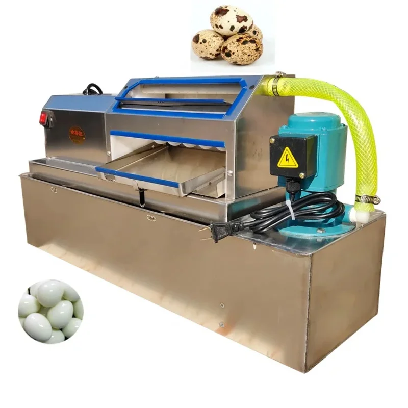 

Best Selling Medium Size Automatic Quail Egg Peeler Quail Egg Peeling Shelling Machine for Boiled Quail Eggs