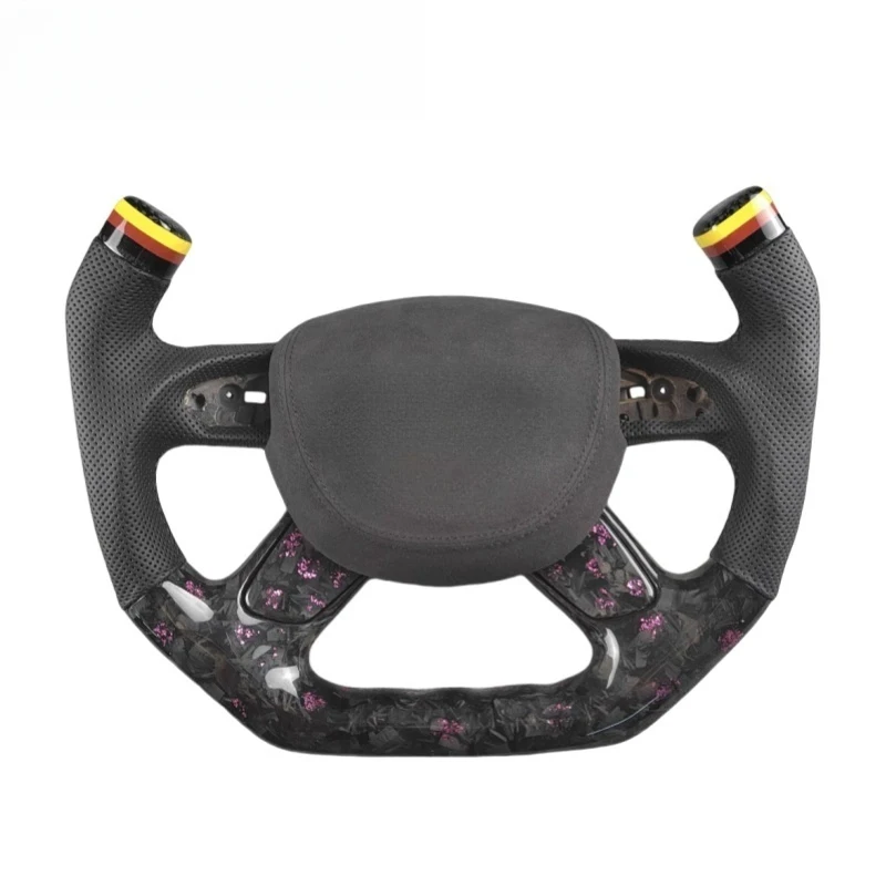 

For A6 A6L A7 C7 A3 Forged Carbon Fiber Racing Sport Flat-Bottom Steering Wheel