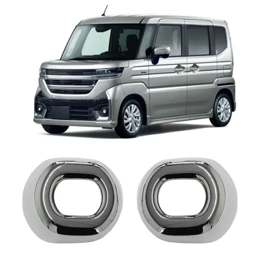 New Front Fog Lamp Cover Special Decorative Electroplating Frame Suitable For Suzuki Spacia Custom M K04 2024 Series Modifi B6W6