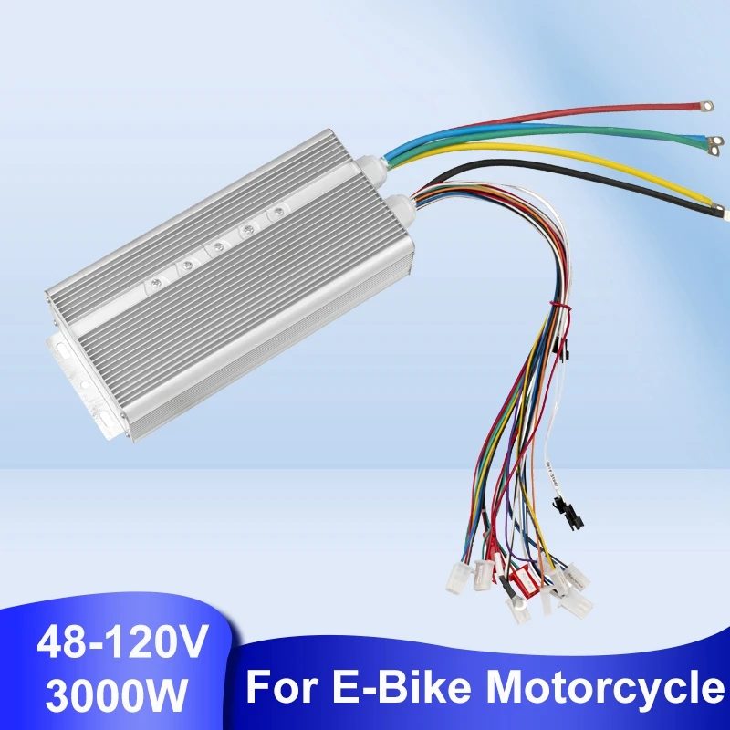 72V 96V 120V 3000W 80A Electric Brushless Motor Speed Controller For Electric Bike Motorcycle