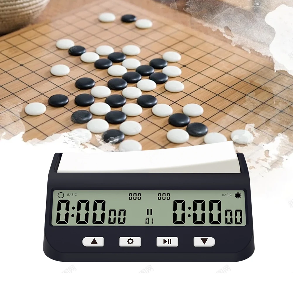 Chess Clock with Basic Bonus Delay and Positive Time Features Digital Chess Timer Competition Game Stopwatch for Board Games