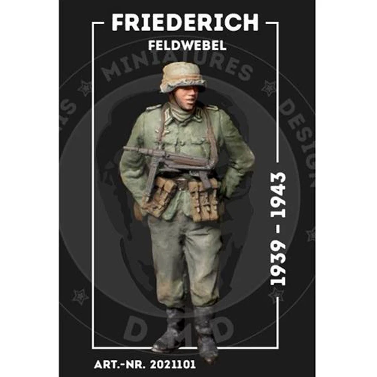 1/35 Resin Model figure GK Soldier, Soldier of World War II, standing, Military theme WWII, Unassembled and unpainted kit