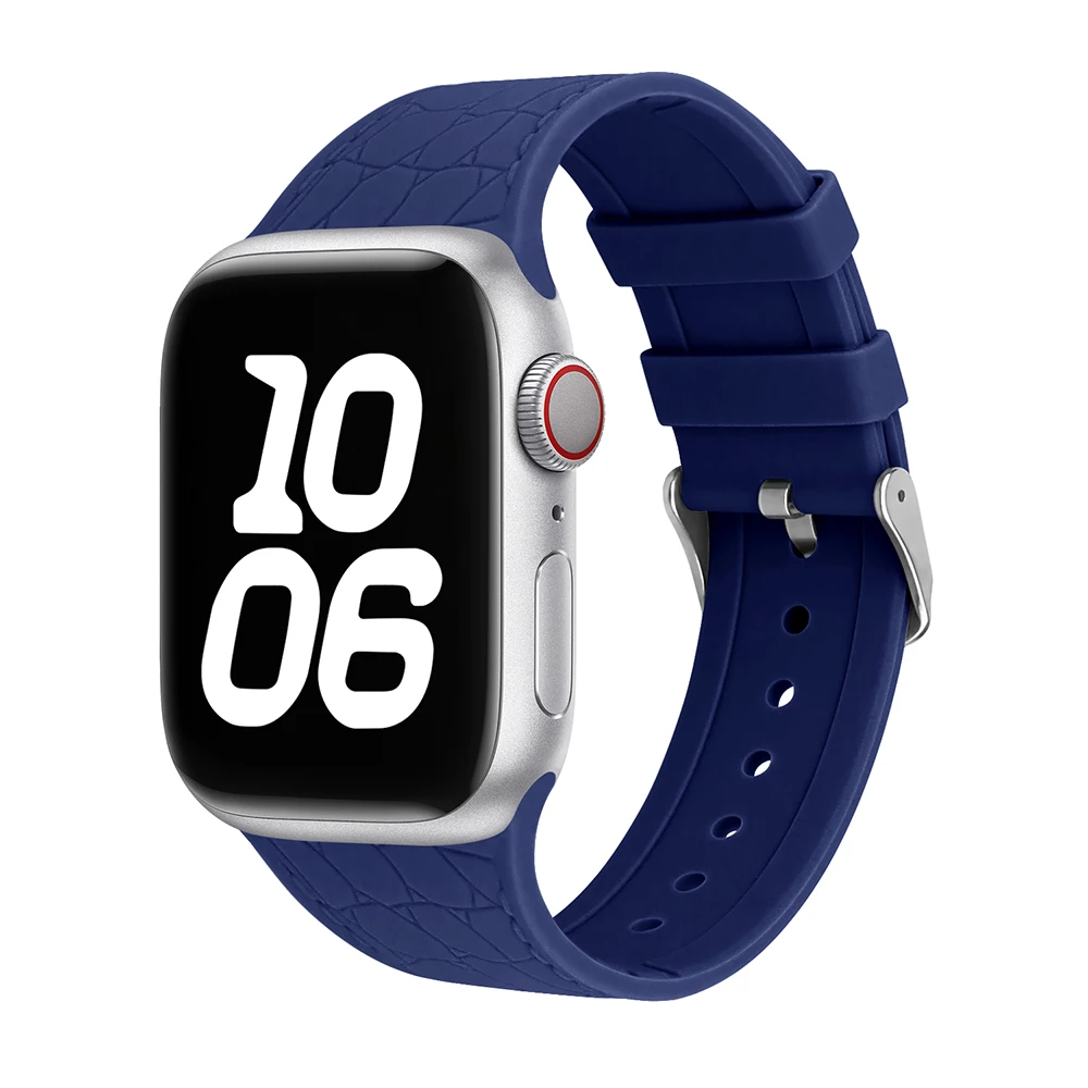 Correa deportiva de silicona para Apple Watch 9, 8, 7, 41-45mm, ultra 2, 49mm, 44-40mm, 38, 42mm, modelo para iwatch Series 6, SE, 5, 4, 3