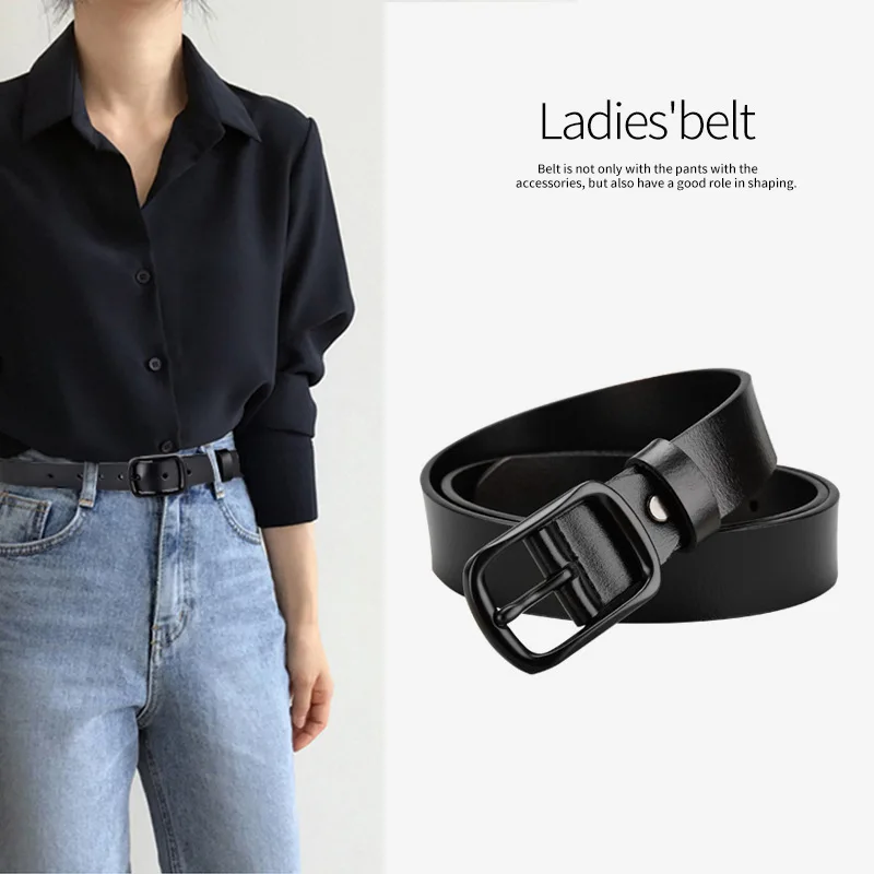 

2021 Fashion Belts for Women High Quality Genuine Leather Luxury Pink Jeans Belt Female Waistband Metal Pin Buckle Designer Belt