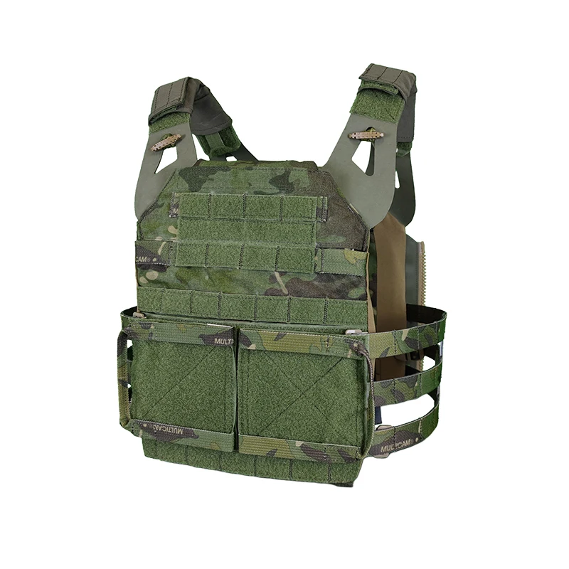 Tactical Raiders Jungle Plate Carrier 2.0 NIR Compliant MCTP Tropic Camo Fit Zipper Panel TR113