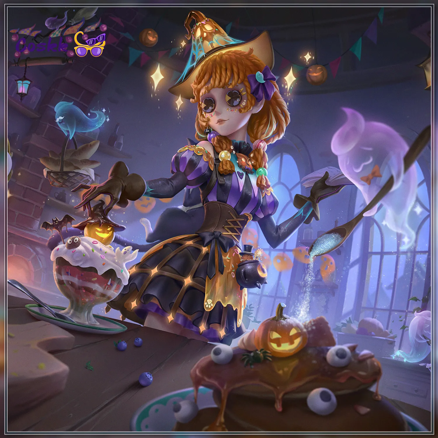 Handmade Identity V Toy Merchant Twilight Sweet Talk Cosplay Costume Full Set Women for Halloween Party Outfit