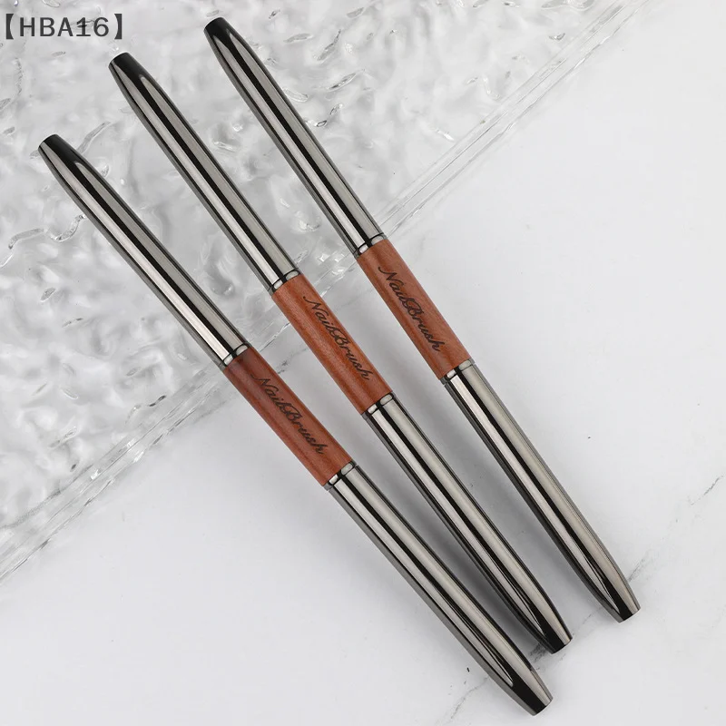 Sandalwood Dual End Nail Glue Pen UV Gel Brush Nail Art Painting Extension Gel Nail Line Brush Manicure Tool