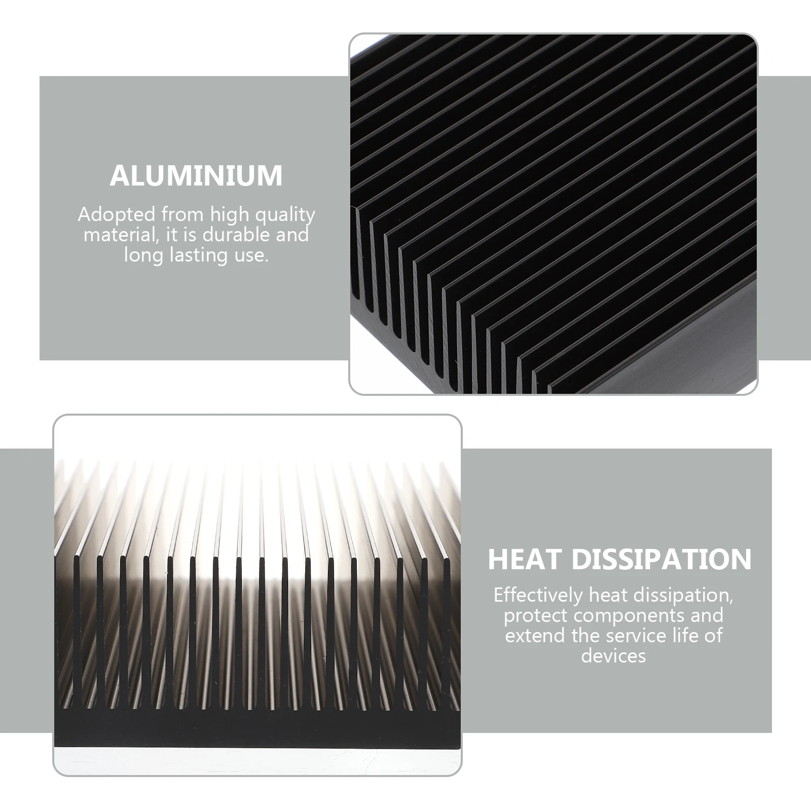 Ultra-Thin Aluminum Heat Sink Chip Cooler Fin Metal Radiator Voltage Regulator Cooling For Router Led Ic