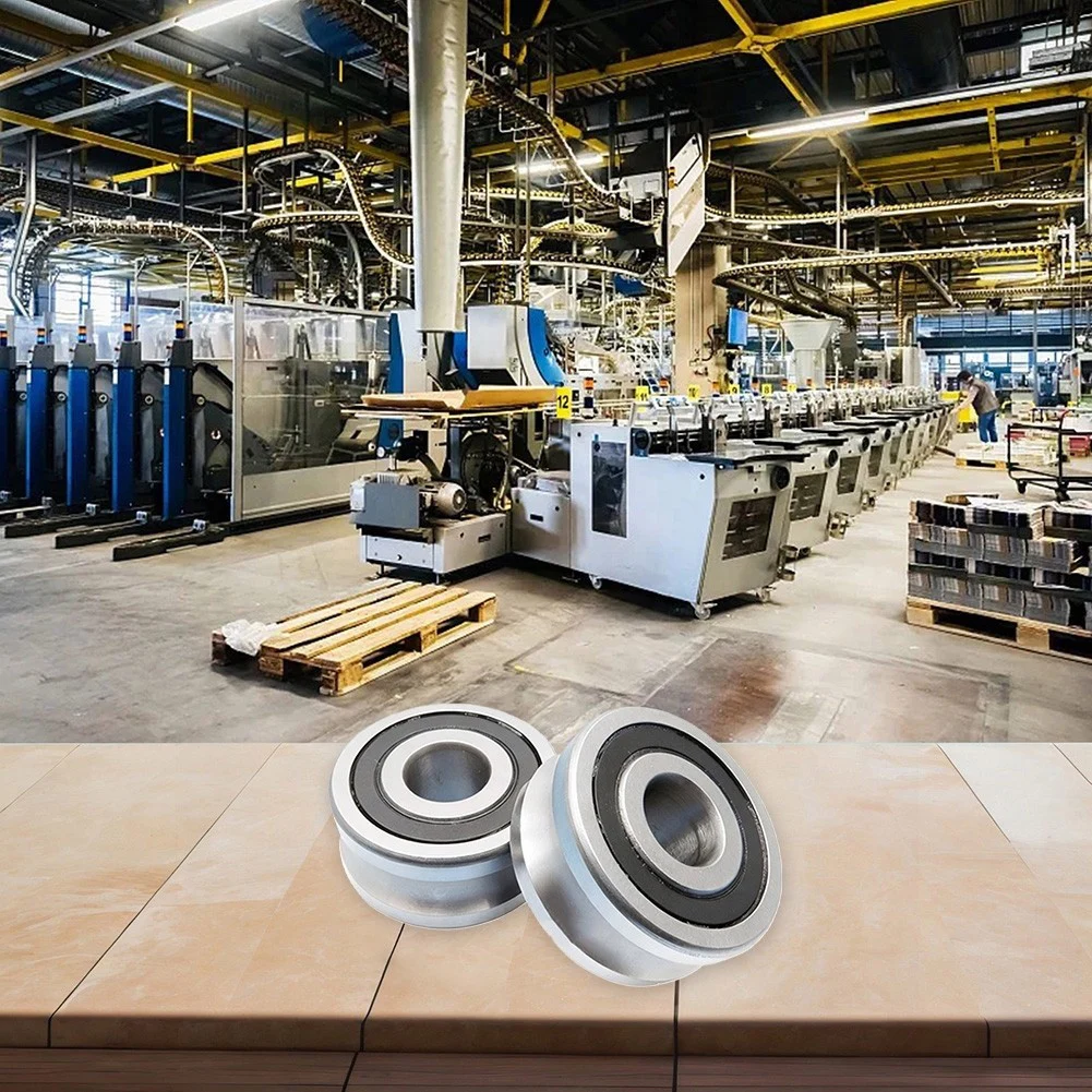 2PCS Sliding Rollers for LFR5201-10 For NPP Groove Round Bottom Track Pulley Bearing 12x15x36mm Stable Performance