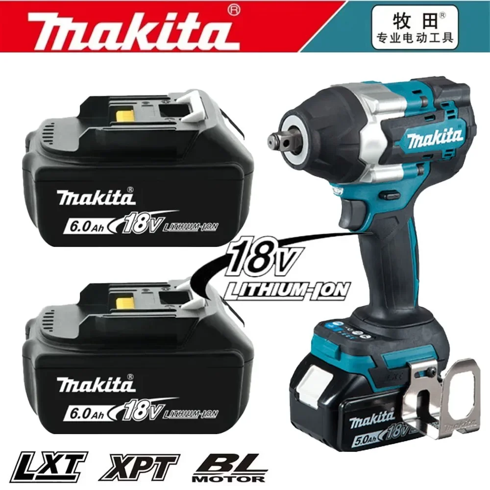 

Brand new original genuine Makita 18V6Ah rechargeable power tool battery MAKITA Tool DTW285 DTW700LXT BL1860B BL1860BL1850BL1830