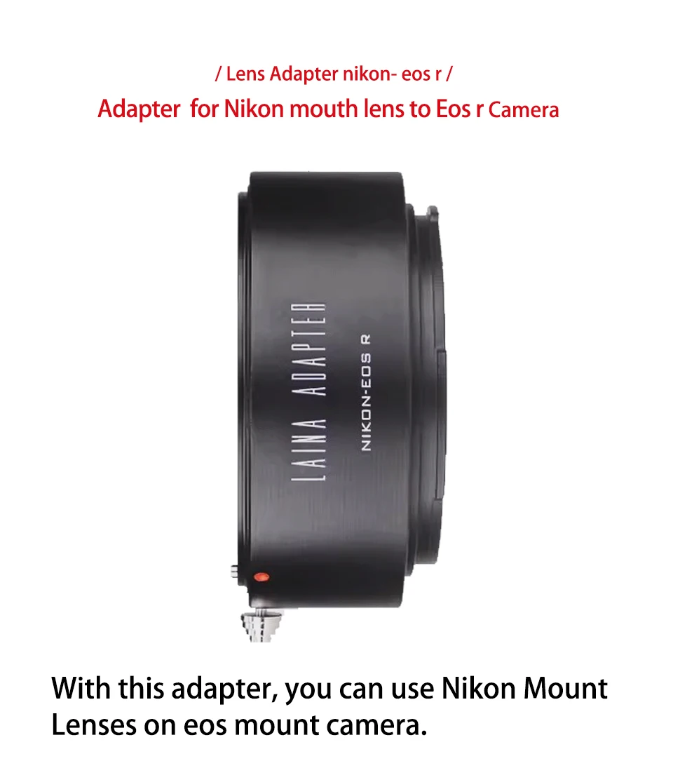 

Leina adapter ring Nikon NIKON AI F-mount lens to Canon mirrorless EOSR R RP RF adapter ring