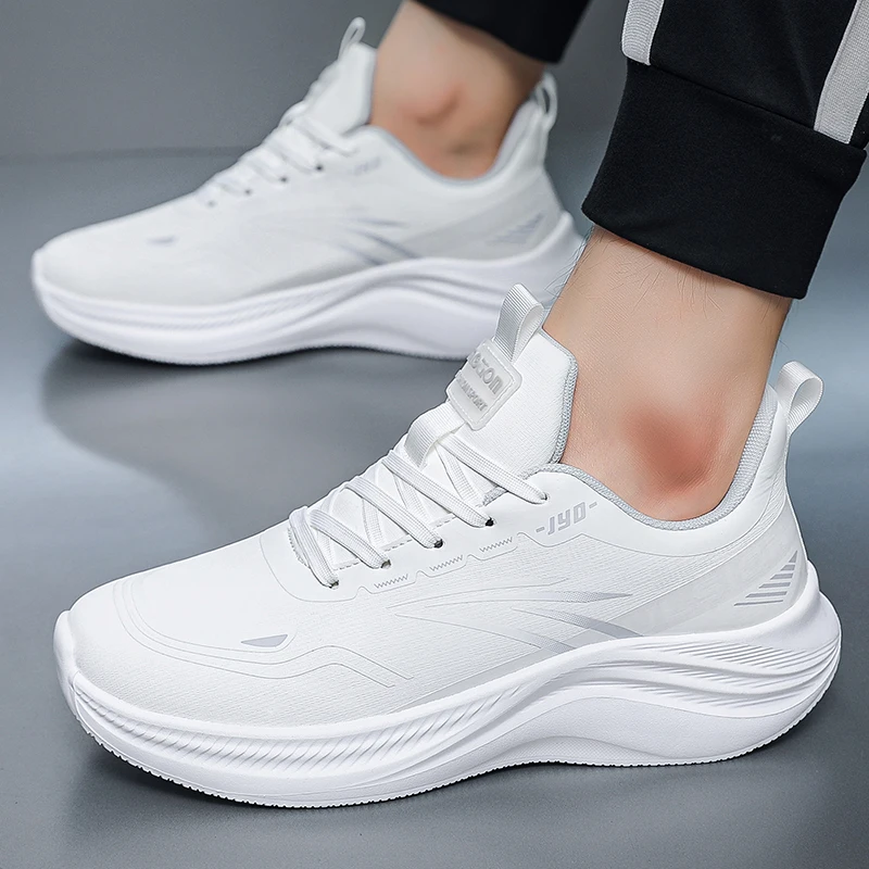 

Men's Sneakers White Shoes Light Men Running Shoes Breathable Comfortable Mens Casual Shoe Outdoor Walking Men Sports Shoes