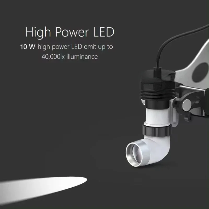 Hot salesDental Surgical Headlight LED Wireless High Power 10 Watt Light Source