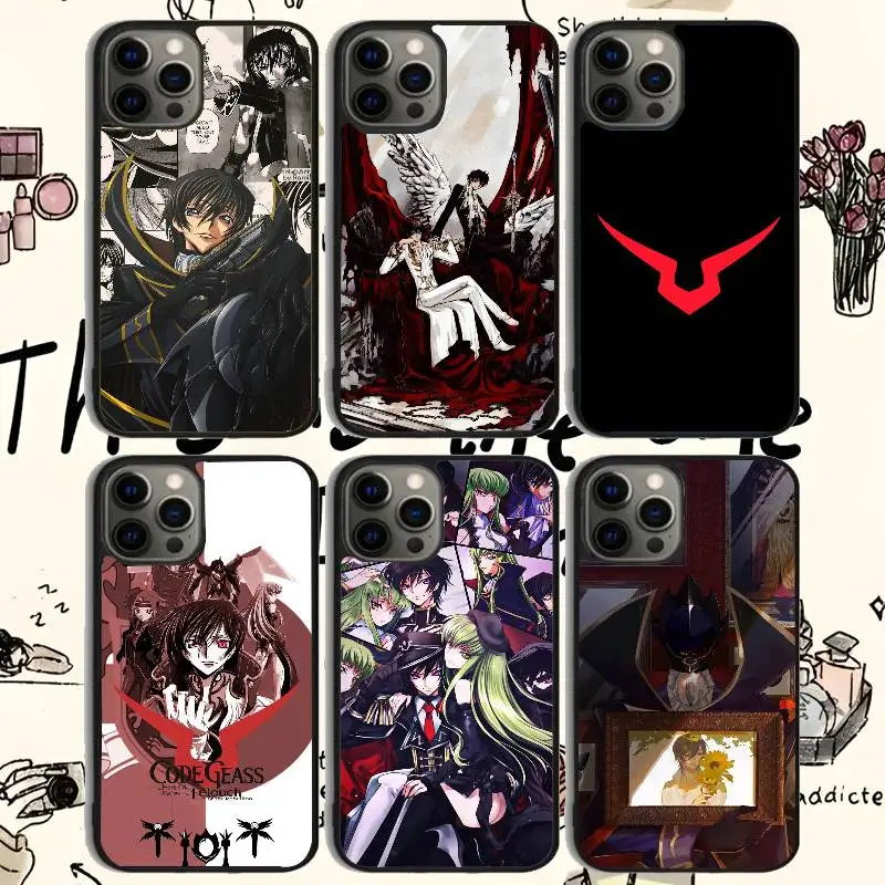 

Anime C-Code G-Geass Phone Case 11-16 Series TPU Stylish Frosted Mirror , Non-Slip And Drop-Resistant