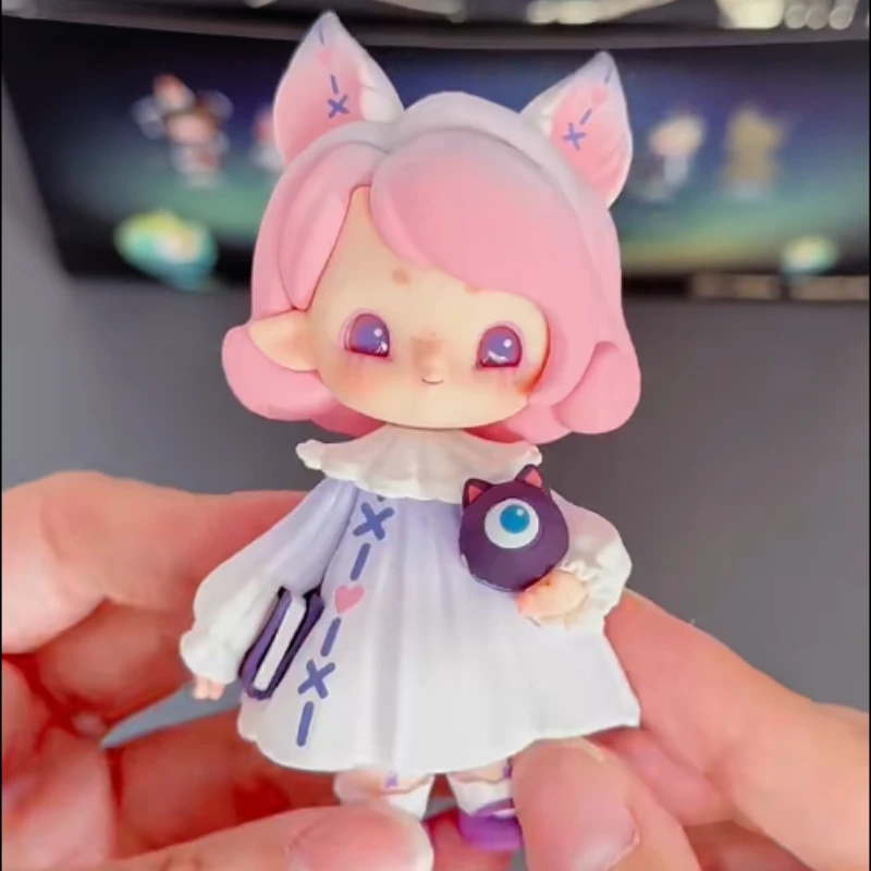 Impopo Whisper in Night Series Blind Box Cute Anime Figure Mystery Box Borsa a sorpresa Decorazione del desktop Giocattoli in PVC Raccogliere il regalo Nuovo