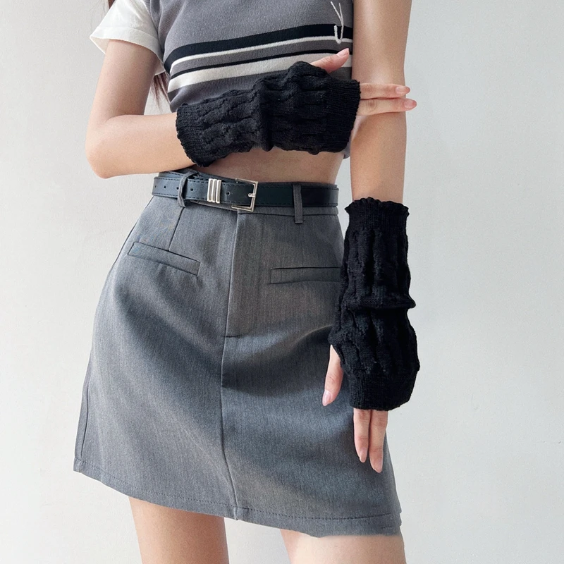 ють накладні нігті, білі підроблені знімні рукави для рук, манікюр, реквізит для фото, трикотажні рукавички з відкритими пальцями, аксесуари для дизайну нігтів