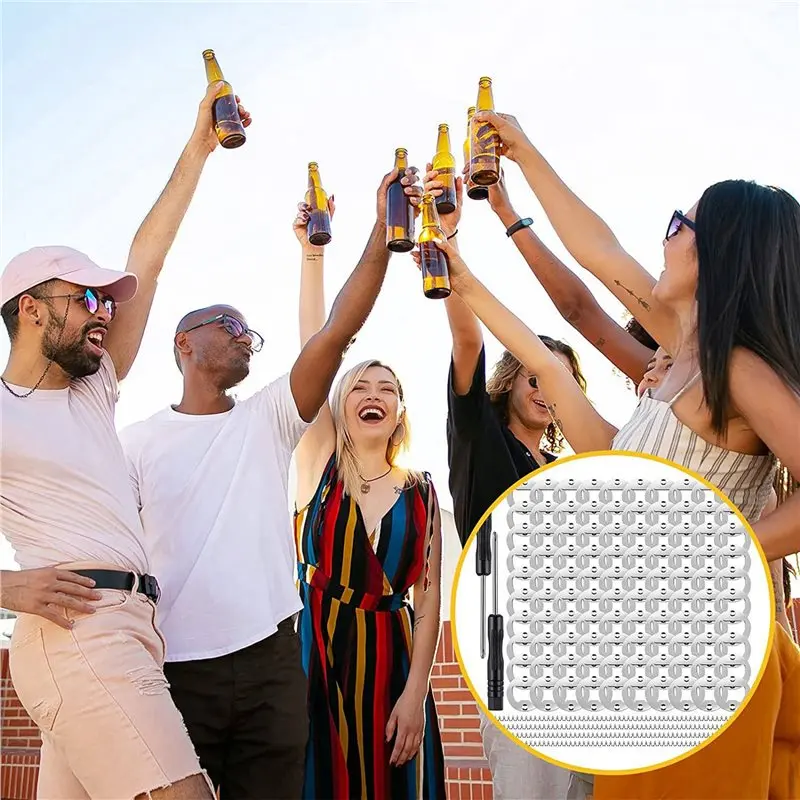 BHTS-100 Set Bottle Opener Insert DIY Bottle Opener Hardware Metal Bottle Opener Hardware Beer Bottle Opener DIY