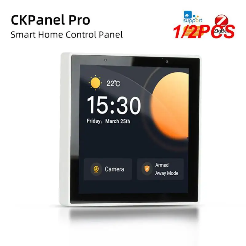 

1/2PCS New CKPanel Smart Home Control Panel Scene Wall Switch Thermostat Built-In Zigbee3.0 Gateway For Alexa