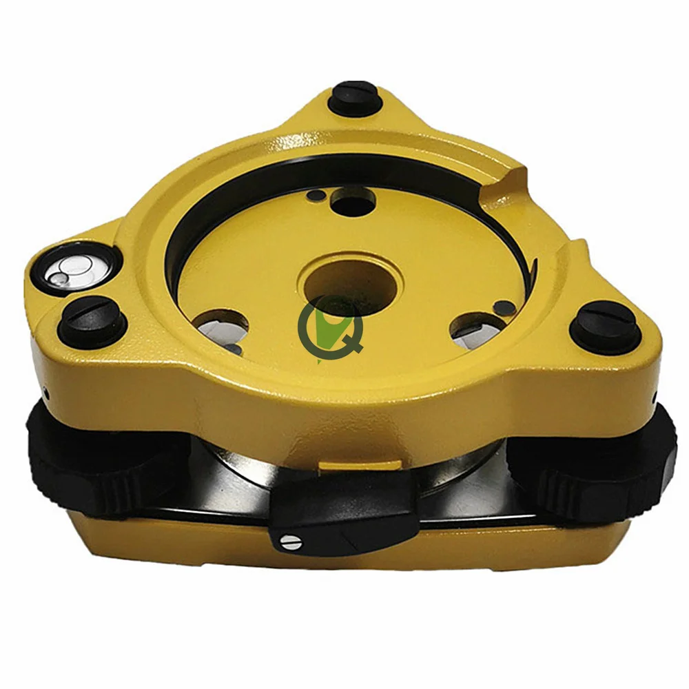 High Quality Yellow Three-Jaw Tribrach Without Optical Plummet Compatible Total Station Surveying