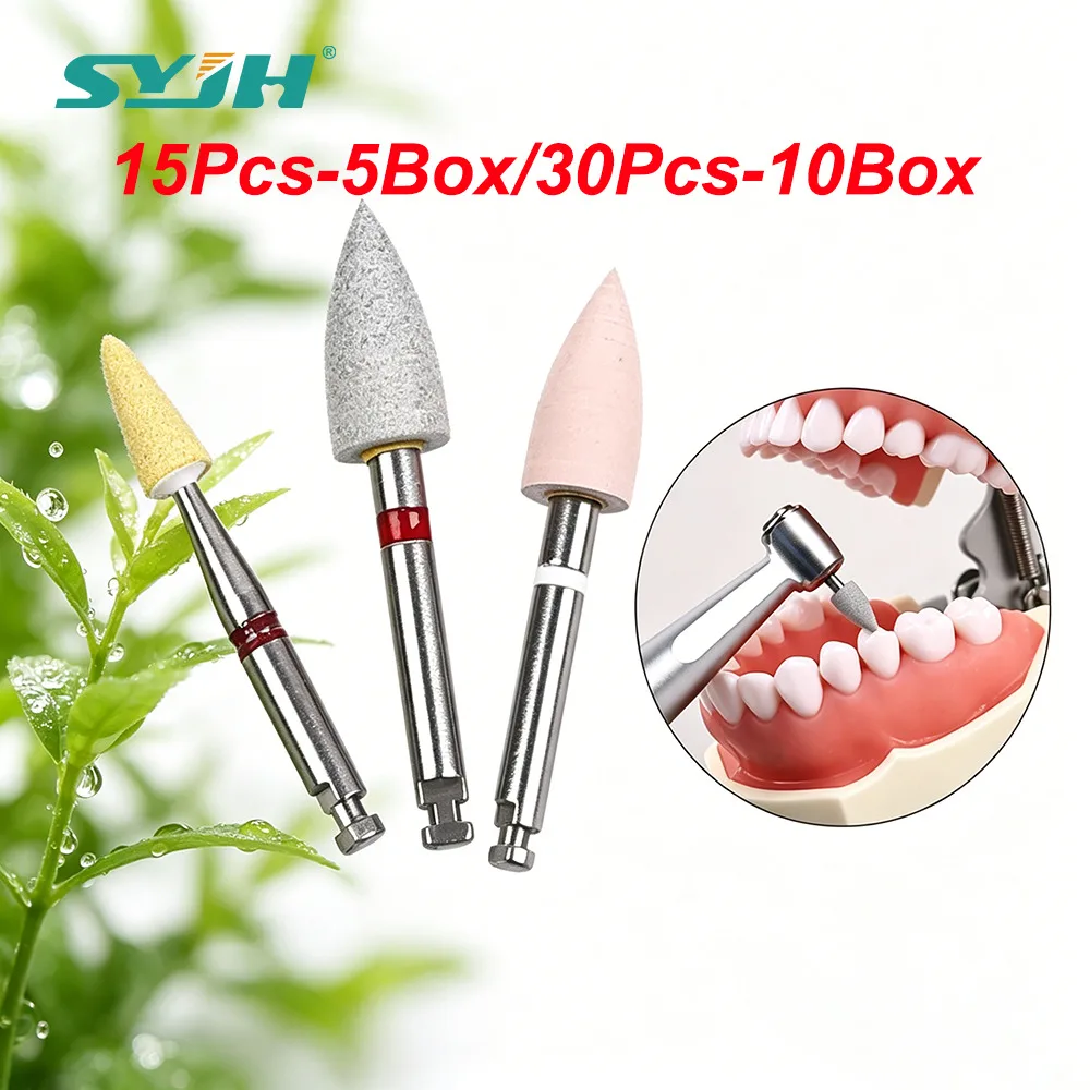 

SYJH Dental Polishing Grinding Kit Composite Resion Finish Lithium Disilicate Ceramic Restoration Dentistry Teeth Whitening Tool