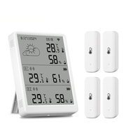 Tuya Wifi+RF433 Temperature Humidity Sensor Weather Station Display Monitor Thermometer Hygrometer Support Voice Control