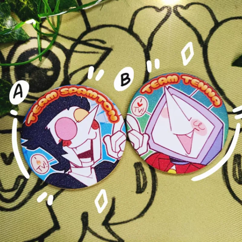 

Spamtenna Button Pin Badge Cute cartoon game Character badge